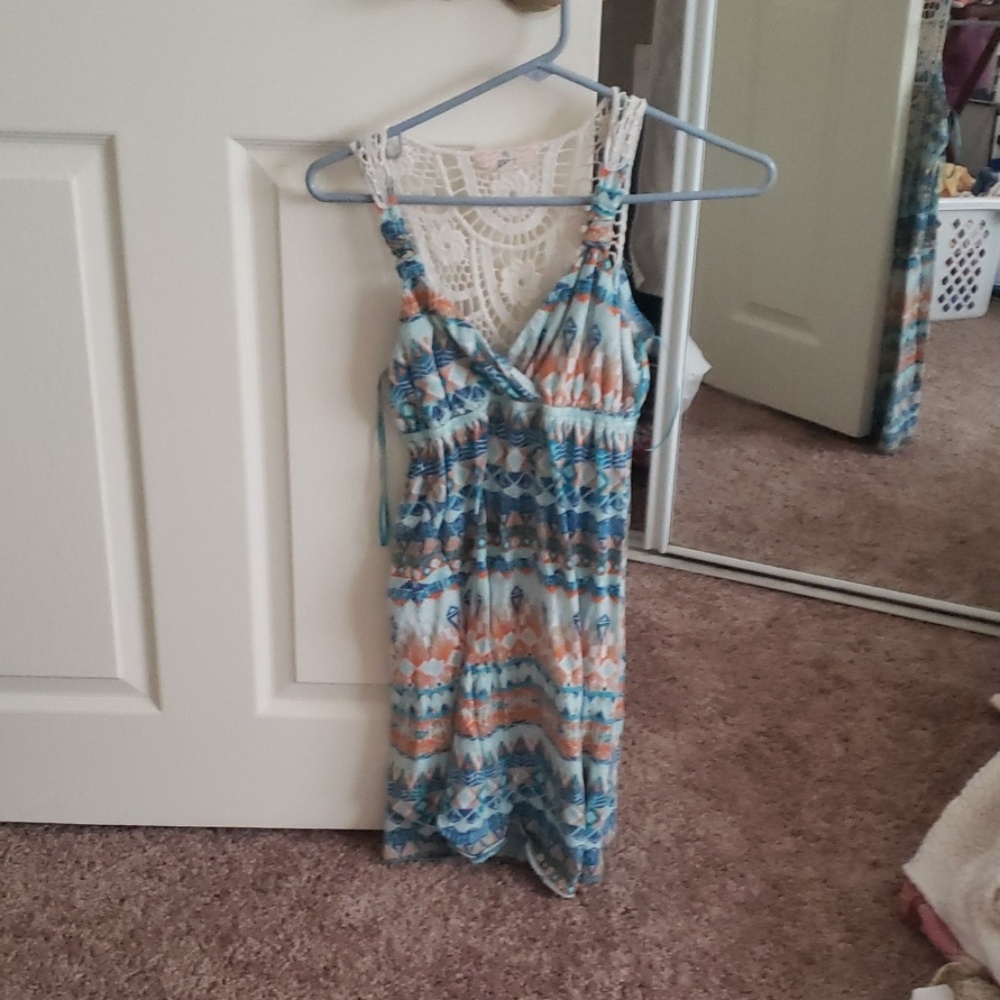 Blue patterned Sun dress